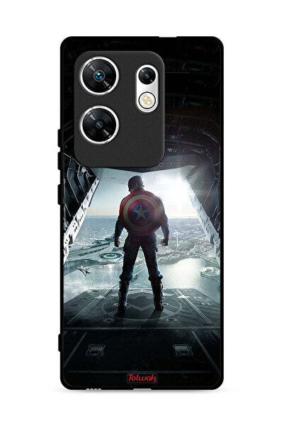 Tolwak Infinix Zero 30 4G Protective Case Cover Portrait Display Captain America