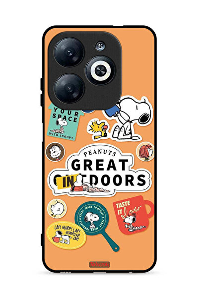 Tolwak غطاء حماية لهاتف Infinix Smart 8 4G بملصقات الفول السوداني