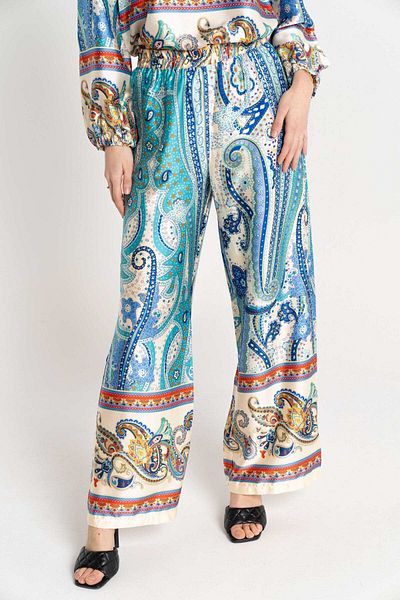 Nichii Multi-Color Patterned Long Pants
