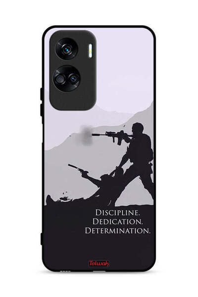 Tolwak غطاء حماية لهاتف Honor 90 Lite 5G بتصميم انضباط وتفانٍ وتصميم