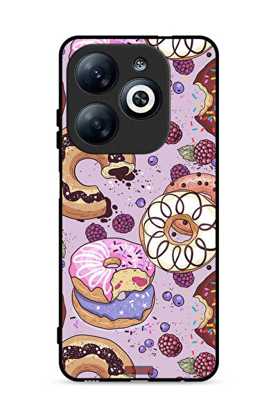 Tolwak غطاء حماية لهاتف إنفينيكس سمارت 8 4G برسومات دوناتس