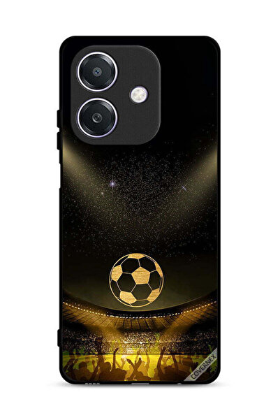 Covernex غطاء حماية Oppo A3x 5G بخلفية فيلم كرة قدم كلاسيكية باللون الأسود