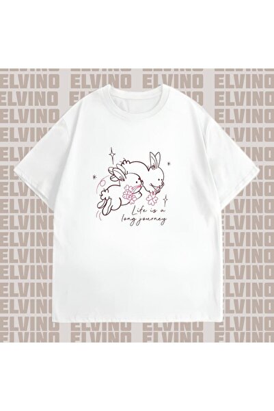 Harajuku Style Γυναικεία ρούχα με θέμα το λευκό κουνέλι σε μεγάλο μέγεθος