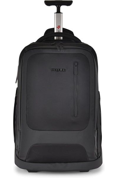 Magellan Trolley Backpack Laptop Bag with USB Type C Ports Wheels Telescopic Handle