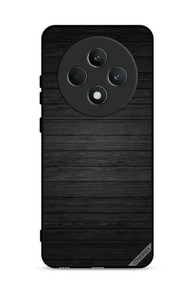 Covernex غطاء حماية لهاتف Oppo Reno12 F 4G بنمط خشبي داكن