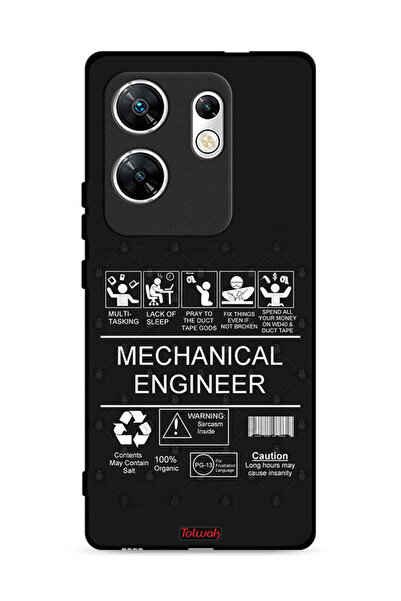 Tolwak غطاء حماية لهاتف Infinix Zero 30 4G، ملصق مهندس ميكانيكي