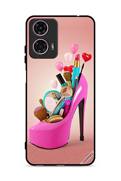 Covernex Motorola Moto G24 4G Protective Case Cover Shoe With Makeup Items