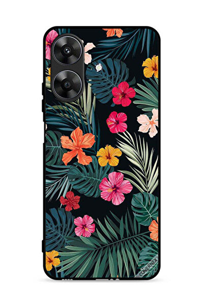 Covernex غطاء حماية لهاتف Realme Note 60 4G بنقشة زهور متعددة الألوان وريش أخ...