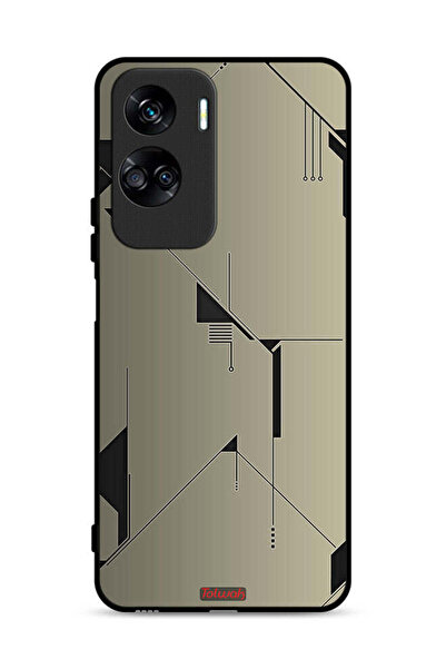 Tolwak غطاء حماية لهاتف Honor 90 Lite 5G بتصميم فني تجريدي بسيط