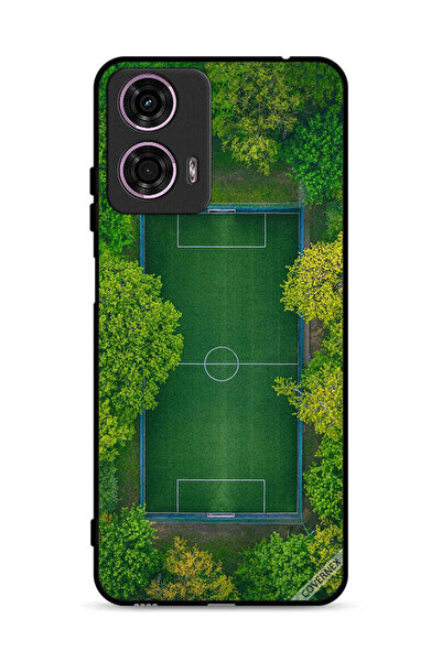 Covernex غطاء حماية لهاتف موتورولا موتو جي 24 4G، منظر ملعب كرة قدم