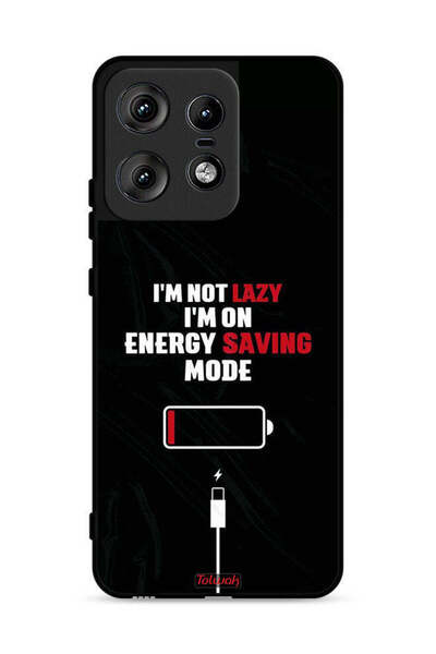 Tolwak غطاء حماية لهاتف موتورولا إيدج 50 برو 5G أنا لست كسولاً، أنا في وضع تو...