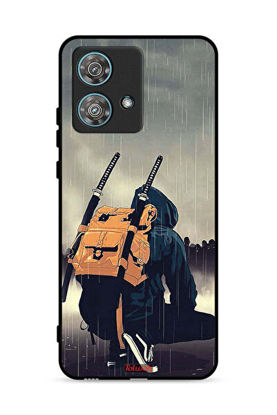 Tolwak غطاء حماية لهاتف موتورولا إيدج 40 نيو 5G، رسمة سيف ساموراي الرقمية