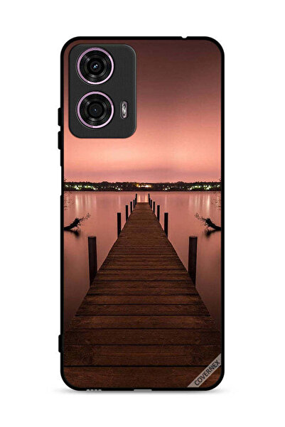 Covernex غطاء حماية موتورولا موتو جي 24 4G بنمط مسار البحر المسائي