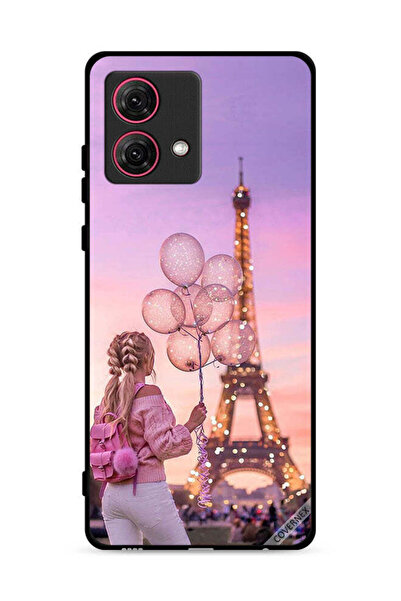 Covernex غطاء حماية لهاتف موتورولا موتو جي 84 5 جي، فتاة تحمل بالونات