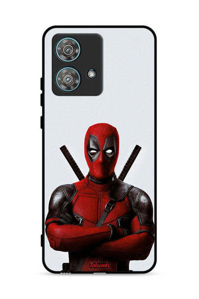 Tolwak غطاء حماية لهاتف موتورولا إيدج 40 نيو 5G بتصميم ديدبول