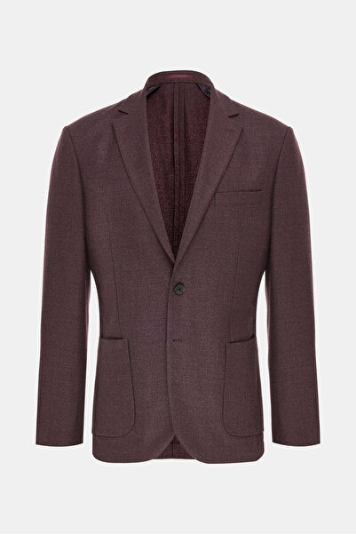 W Collection BORDO DÜĞMELİ YÜN CEKET