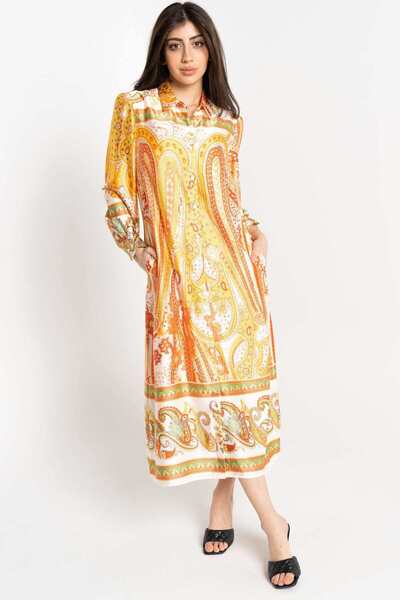 Nichii Women's Long Sleeve Shirt with Decorative Patterns