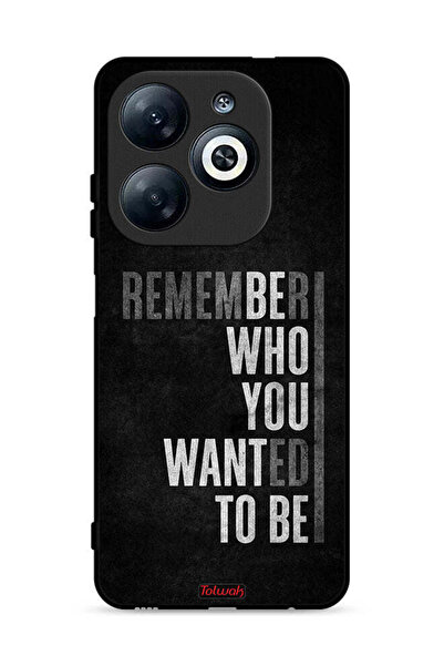 Tolwak غطاء حماية لهاتف Infinix Smart 8 4G تذكر من أردت أن تكون