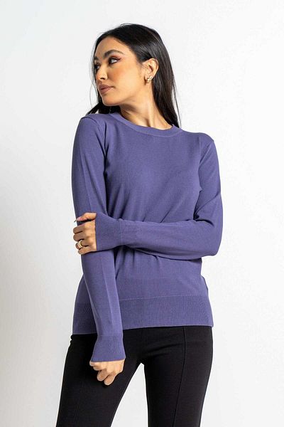 Nichii Women's Long Sleeve Loose Solid Blouse