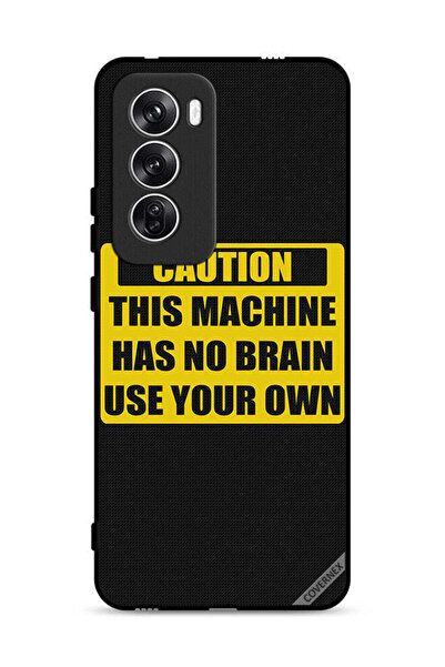 Covernex غطاء حماية لهاتف Oppo Reno12 5G تحذير: هذا الجهاز لا يحتوي على دماغ ...