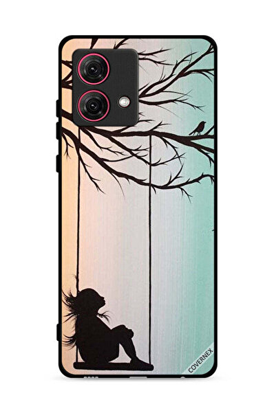Covernex غطاء حماية موتورولا موتو جي 84 5 جي، رسمة فتاة صغيرة حزينة