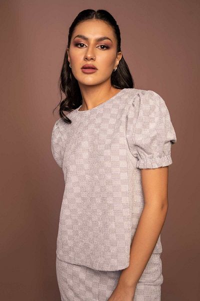 Nichii Women's Blouse with Puff Sleeves