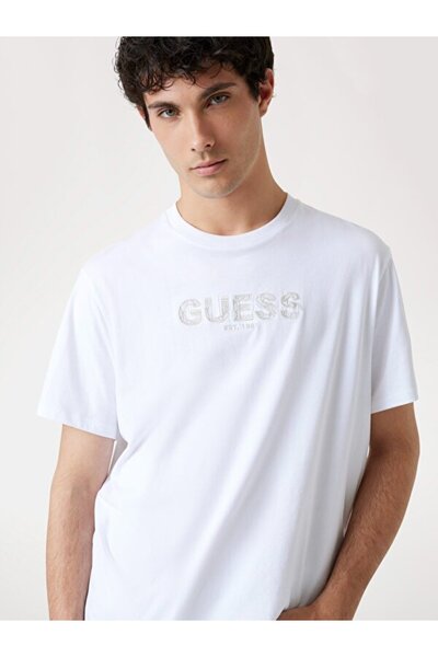 Guess Tricou pentru bărbați cu croiala normală Embroid