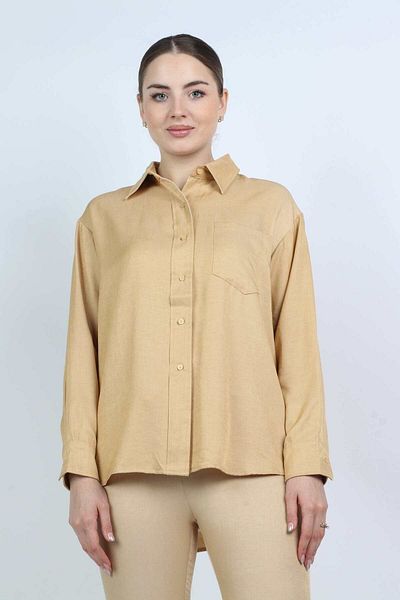 Nichii Women's Classic Long Sleeve Solid Dress Shirt