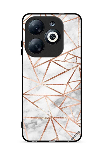 Covernex غطاء حماية لهاتف Infinix Smart 8 4G بنمط رخامي وورق جدران