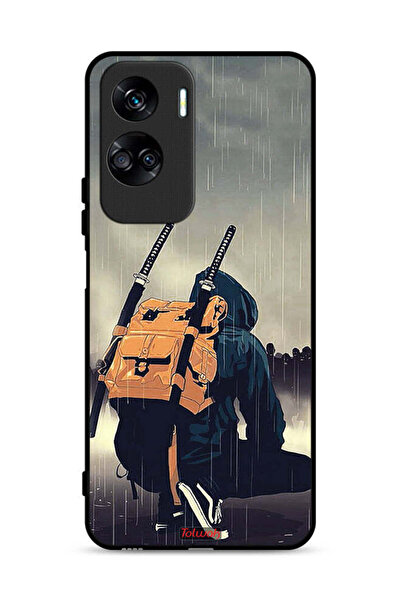 Tolwak غطاء حماية لهاتف Honor 90 Lite 5G، رسمة سيف ساموراي رقمية