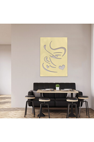 Marktna Gold acrylic painting with coffee pattern