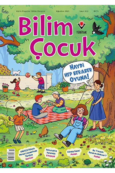 Tübitak Yayınları Bilim Çocuk Dergi Ağustos 2025 (7-12 yaş)