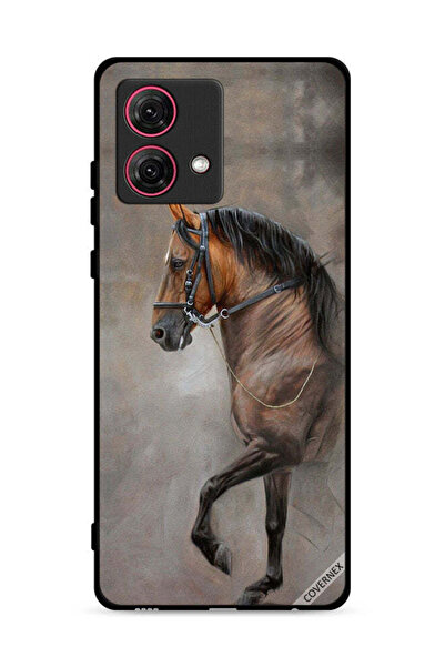 Covernex غطاء حماية لهاتف موتورولا موتو جي 84 5 جي، صورة حصان عتيقة