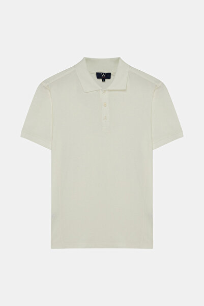 W Collection White Polo Neck T-Shirt