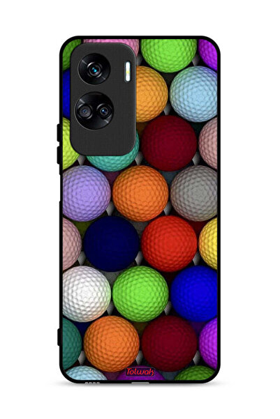 Tolwak غطاء حماية لهاتف Honor 90 Lite 5G، كرات فنية تجريدية