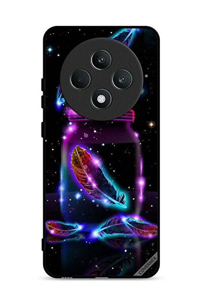 Covernex غطاء حماية لهاتف Oppo Reno12 F 4G بتصميم ريش في جرة