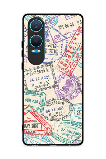 Covernex غطاء حماية لهاتف OnePlus Nord CE4 Lite 5G بنقشة طوابع السفر