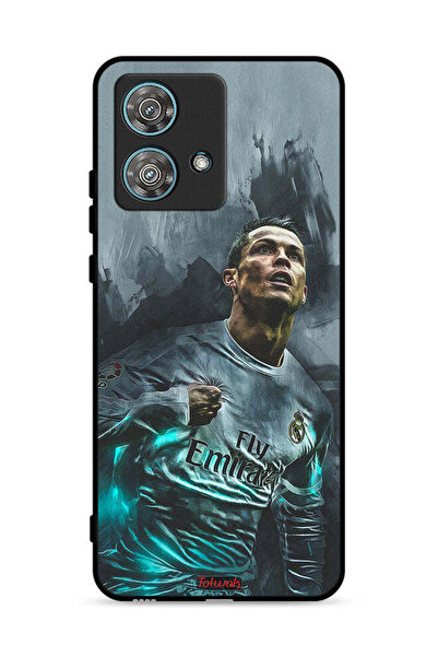 Tolwak غطاء حماية لهاتف موتورولا إيدج 40 نيو 5G برسومات كريستيانو رونالدو