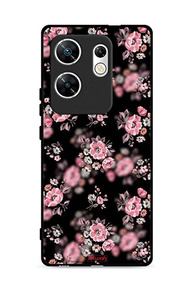 Tolwak غطاء حماية لهاتف Infinix Zero 30 4G بنقشة زهور بورتريه
