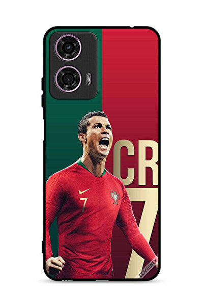 Covernex غطاء حماية لهاتف موتورولا موتو جي 24 4G، مجموعة كريستيانو رونالدو لف...