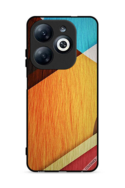 Covernex غطاء حماية لهاتف Infinix Smart 8 4G بنسيج خشبي