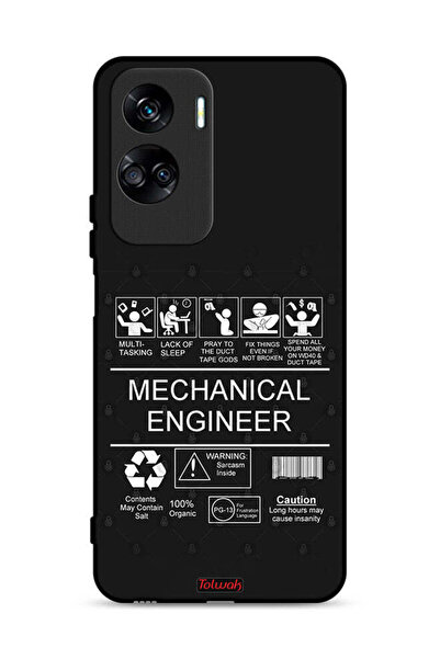 Tolwak غطاء حماية لهاتف Honor 90 Lite 5G، ملصق مهندس ميكانيكي