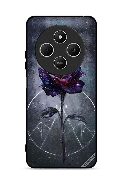 Covernex غطاء حماية لهاتف Xiaomi Redmi 14C 4G بخلفية زهور داكنة