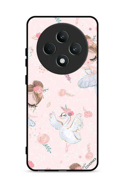 Covernex جراب حماية لهاتف Oppo Reno12 F 4G بطبعة فتاة وزهور