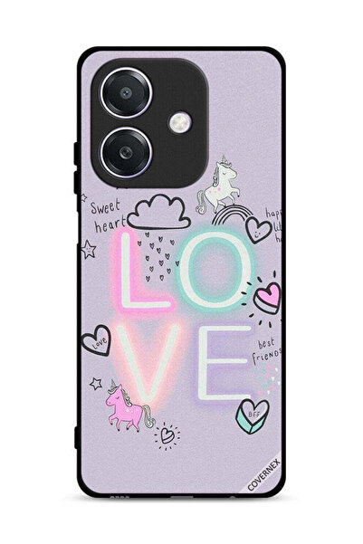 Covernex غطاء حماية Oppo A3 5G بتصميم قلب جميل ووحيد القرن