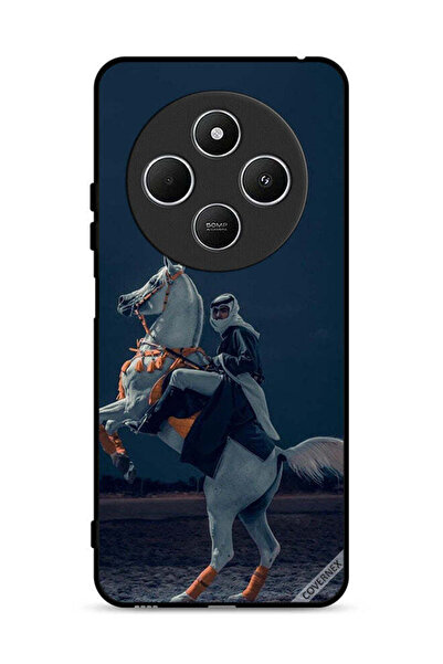 Covernex غطاء حماية لهاتف شاومي ريدمي 14 سي 4G، صورة شاب على حصان