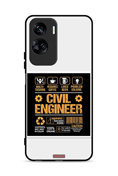 Tolwak غطاء حماية لهاتف Honor 90 Lite 5G، ملصق مهندس مدني