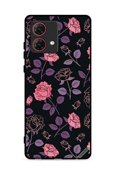 Covernex غطاء حماية لهاتف موتورولا موتو جي 84 5 جي، ورود قوطية فاتحة اللون