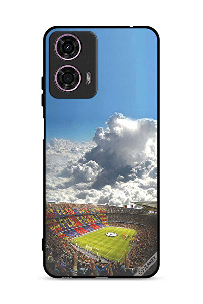 Covernex غطاء حماية لهاتف موتورولا موتو جي 24 4G بتصميم ملعب كرة قدم