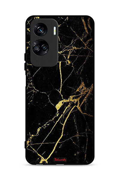 Tolwak غطاء حماية لهاتف Honor 90 Lite 5G، رخامي متصدع